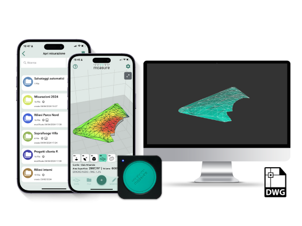 Aggiornamento App Moasure 2.2: Esportazione DWG e nuova interfaccia per le cartelle